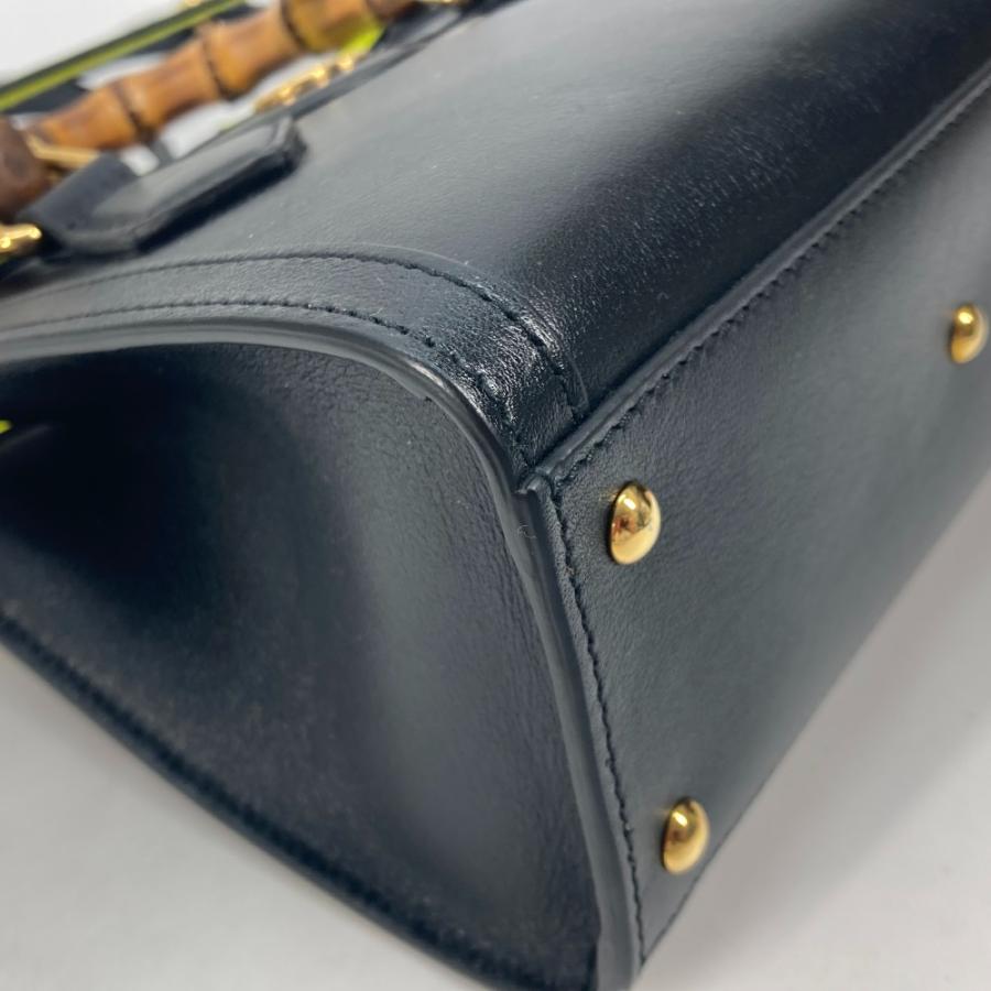 未使用 GUCCI グッチ 655661 ダイアナ ミニ バンブー 2WAYハンドバッグ ショルダーバッグ 斜め掛け  トートバッグ ブラック 【中古】 | GUCCI | 05