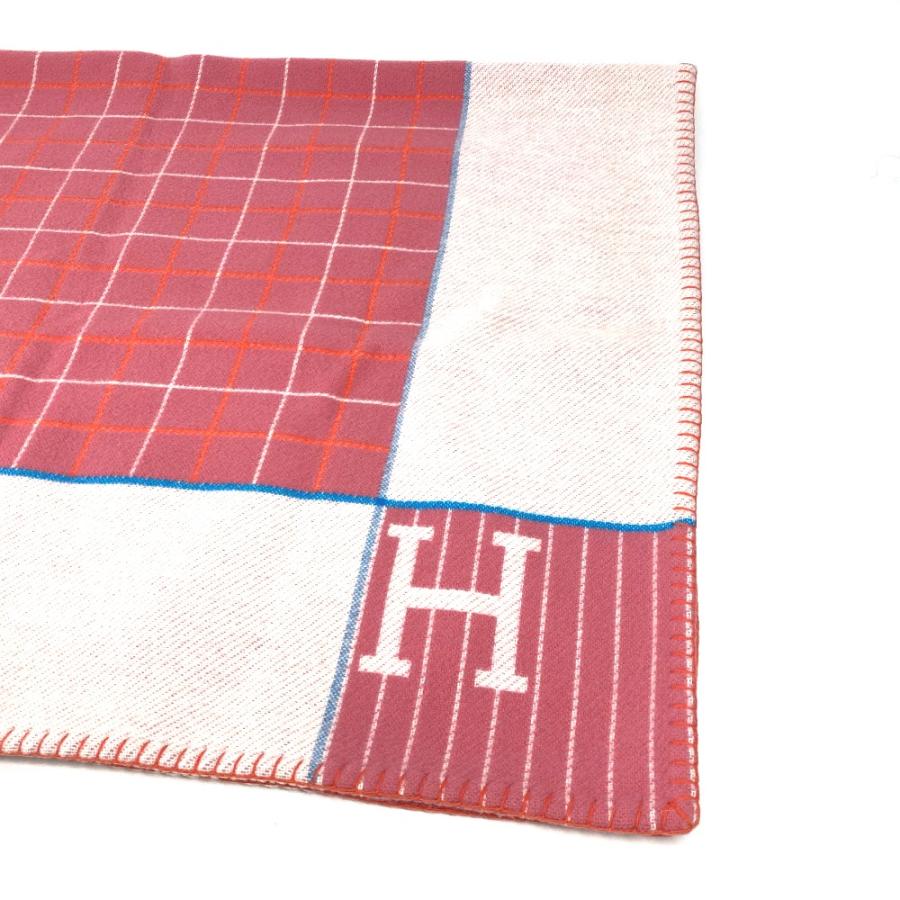 美品 HERMES エルメス アヴァロン 毛布 インテリア ブランケット ピンク キッズ【中古】 | HERMES | 01