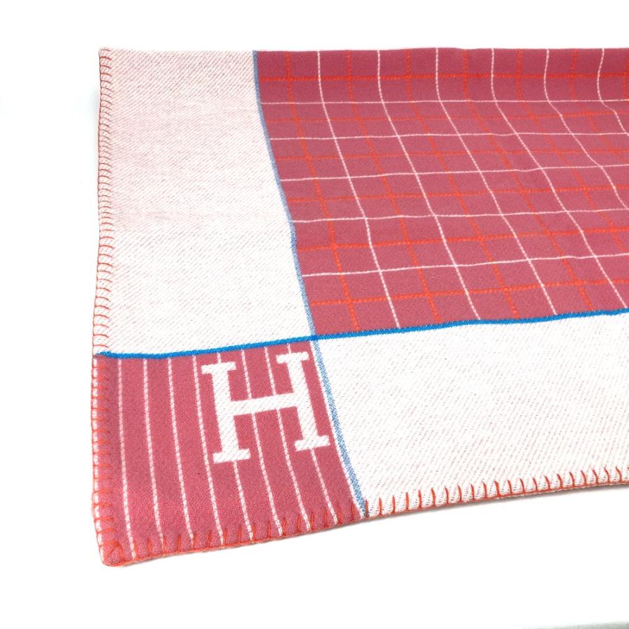 美品 HERMES エルメス アヴァロン 毛布 インテリア ブランケット ピンク キッズ【中古】 | HERMES | 02