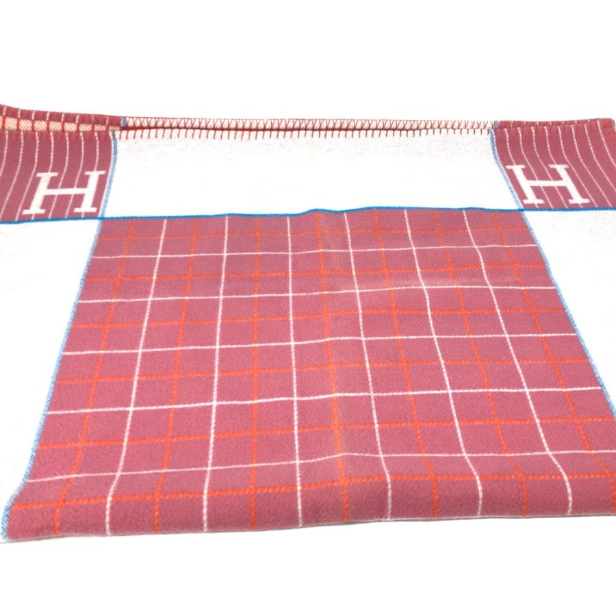 美品 HERMES エルメス アヴァロン 毛布 インテリア ブランケット ピンク キッズ【中古】 | HERMES | 07