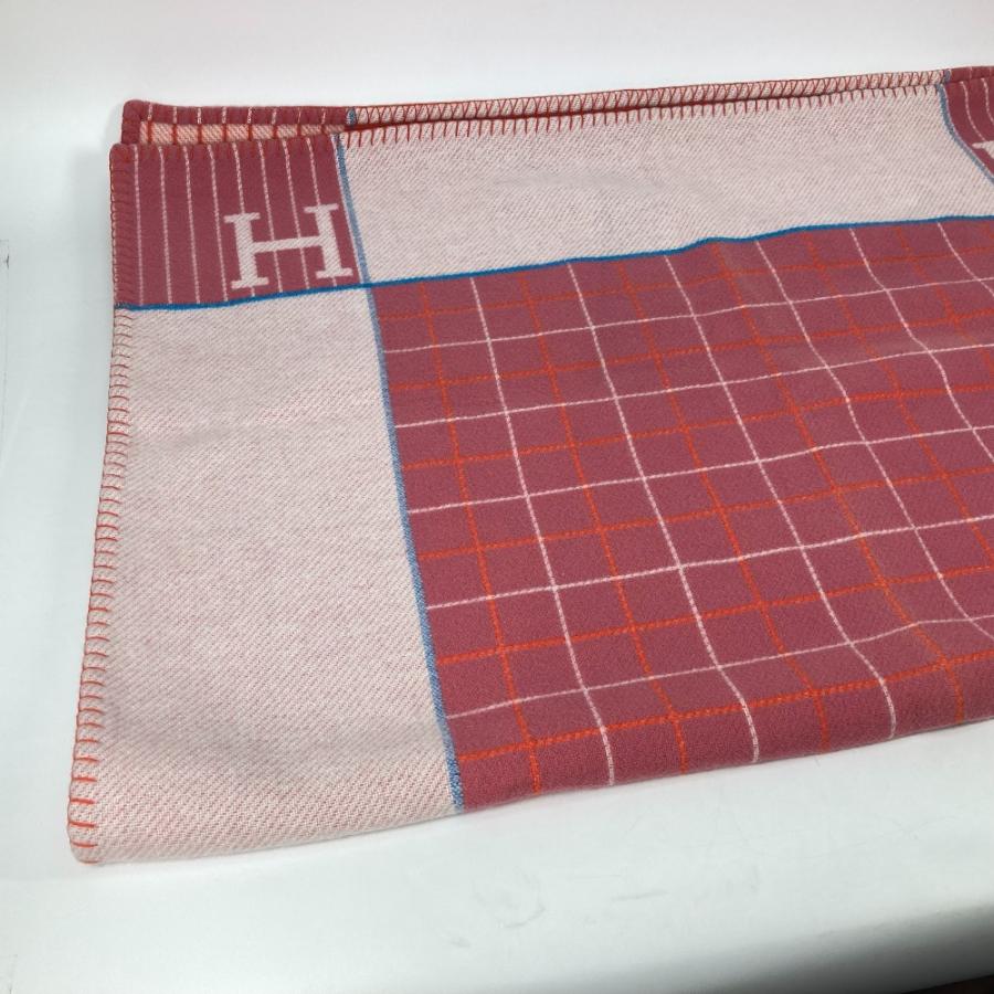 美品 HERMES エルメス アヴァロン 毛布 インテリア ブランケット ピンク キッズ【中古】 | HERMES | 08