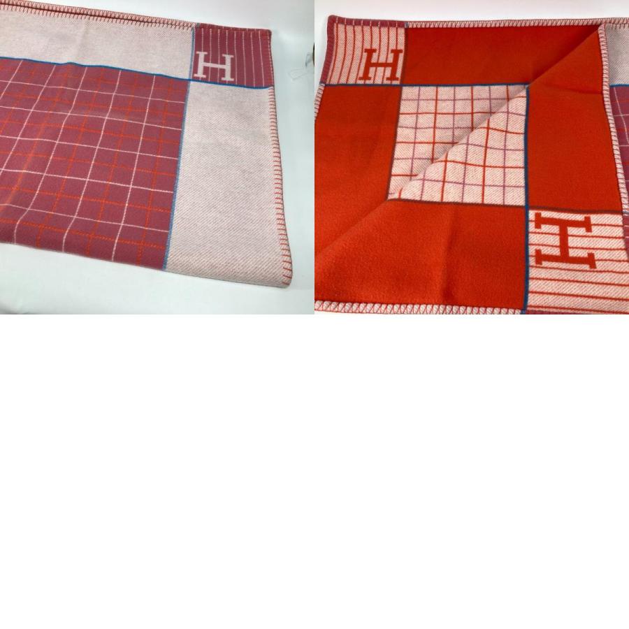 美品 HERMES エルメス アヴァロン 毛布 インテリア ブランケット ピンク キッズ【中古】 | HERMES | 09