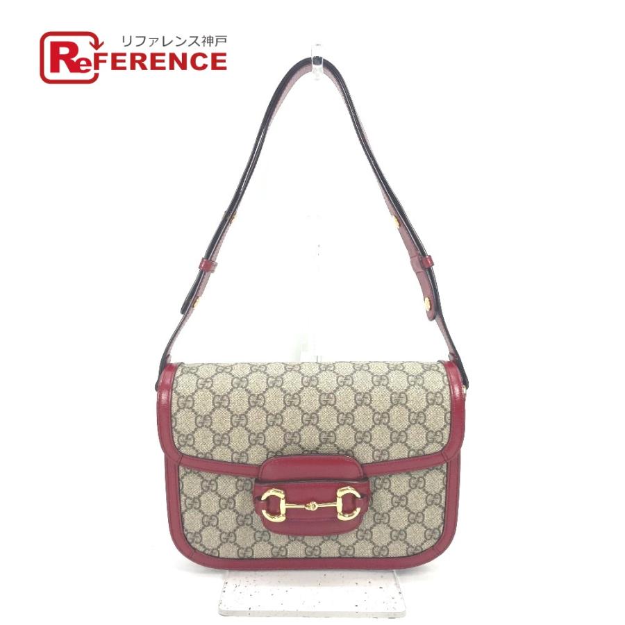 新品同様 GUCCI グッチ 602204 ホースビット 1955 カバン 肩掛け GGスプリーム ショルダーバッグ ベージュ レディース【中古】 | GUCCI
