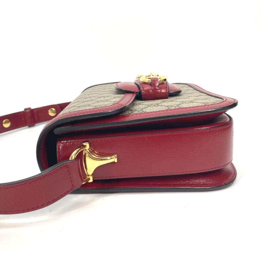 新品同様 GUCCI グッチ 602204 ホースビット 1955 カバン 肩掛け GGスプリーム ショルダーバッグ ベージュ レディース【中古】 | GUCCI | 02