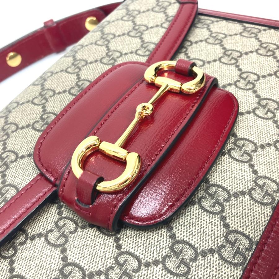 新品同様 GUCCI グッチ 602204 ホースビット 1955 カバン 肩掛け GGスプリーム ショルダーバッグ ベージュ レディース【中古】 | GUCCI | 03