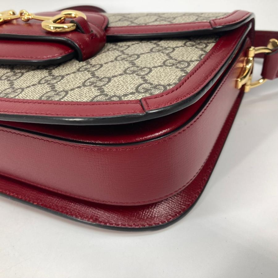 新品同様 GUCCI グッチ 602204 ホースビット 1955 カバン 肩掛け GGスプリーム ショルダーバッグ ベージュ レディース【中古】 | GUCCI | 05