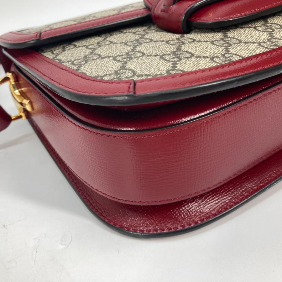 新品同様 GUCCI グッチ 602204 ホースビット 1955 カバン 肩掛け GGスプリーム ショルダーバッグ ベージュ レディース【中古】 | GUCCI | 06