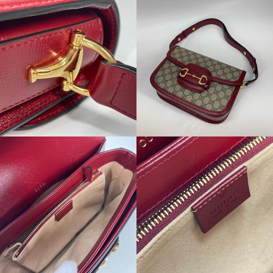 新品同様 GUCCI グッチ 602204 ホースビット 1955 カバン 肩掛け GGスプリーム ショルダーバッグ ベージュ レディース【中古】 | GUCCI | 08