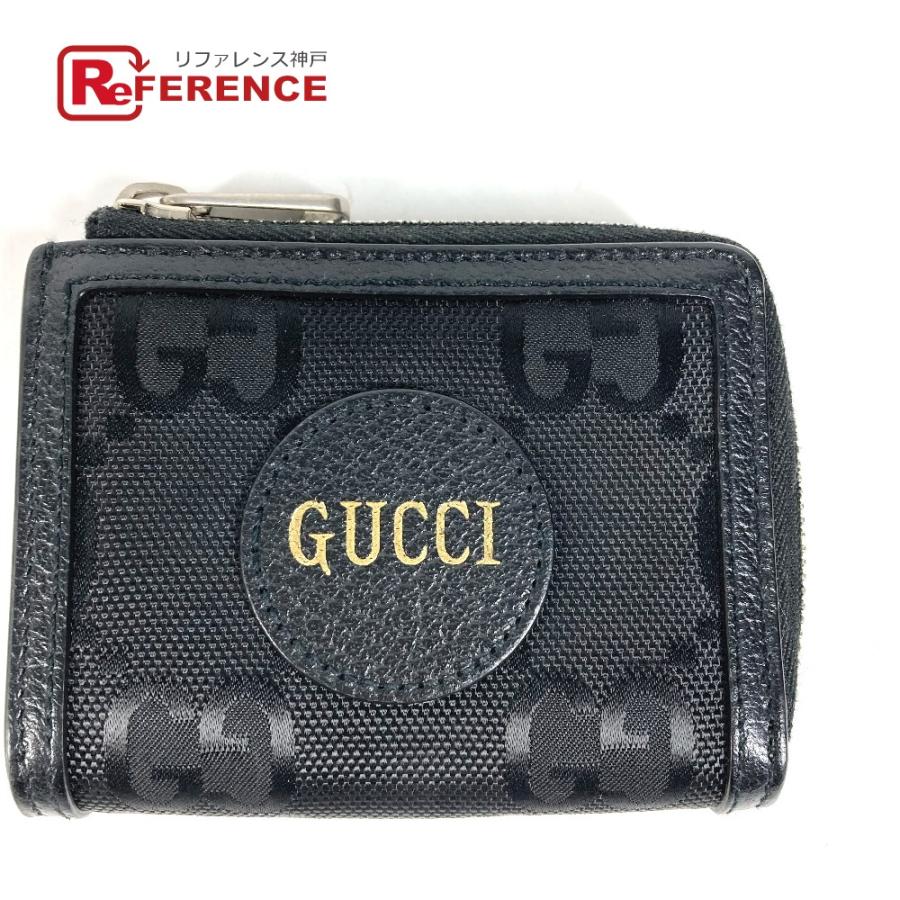 美品 GUCCI グッチ 657587 オフザグリッド OFF THE GRID L字ファスナー 財布 小銭入れ コインケース ブラック メンズ【中古】 | GUCCI