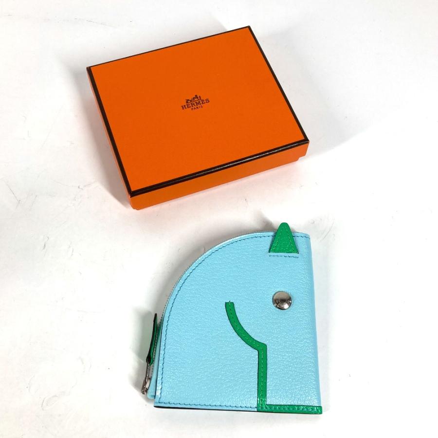 HERMES 新品 エルメス パドック 小銭入れ 財布 馬 シュバル