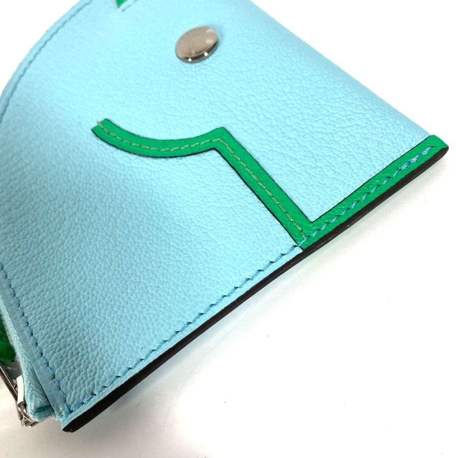 Hermes エルメス　パドック　コインケース　ウォレット　ブルーゼフィール HERMES 新品 エルメス パドック 小銭入れ 財布 馬 シュバル