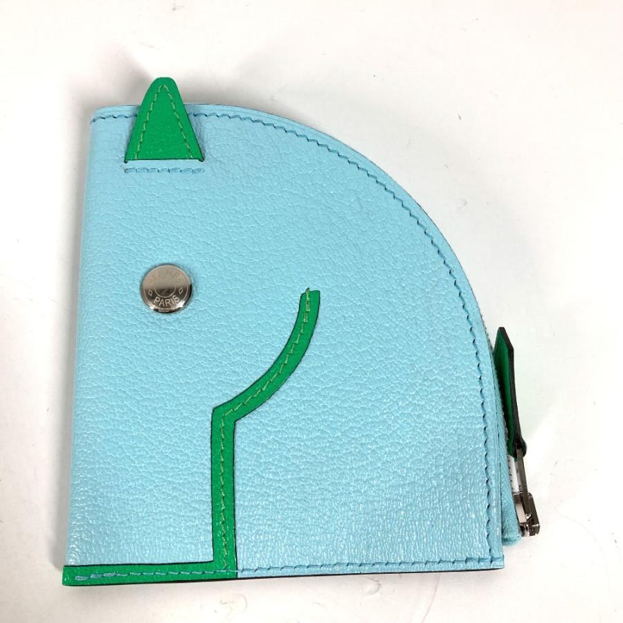 Hermes エルメス　パドック　コインケース　ウォレット　ブルーゼフィール HERMES 新品 エルメス パドック 小銭入れ 財布 馬 シュバル