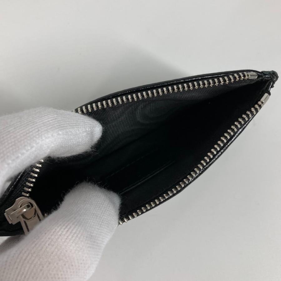 美品 GUCCI グッチ 697717 インターロッキングG カードケース フラグメントケース 財布 GGスプリーム コインケース ブラック【中古】 | GUCCI | 08