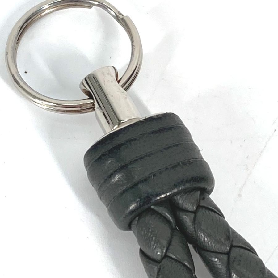 BOTTEGA VENETA ボッテガヴェネタ イントレチャート バッグチャーム キーリング キーホルダー グレー ユニセックス【中古】 |  | 01