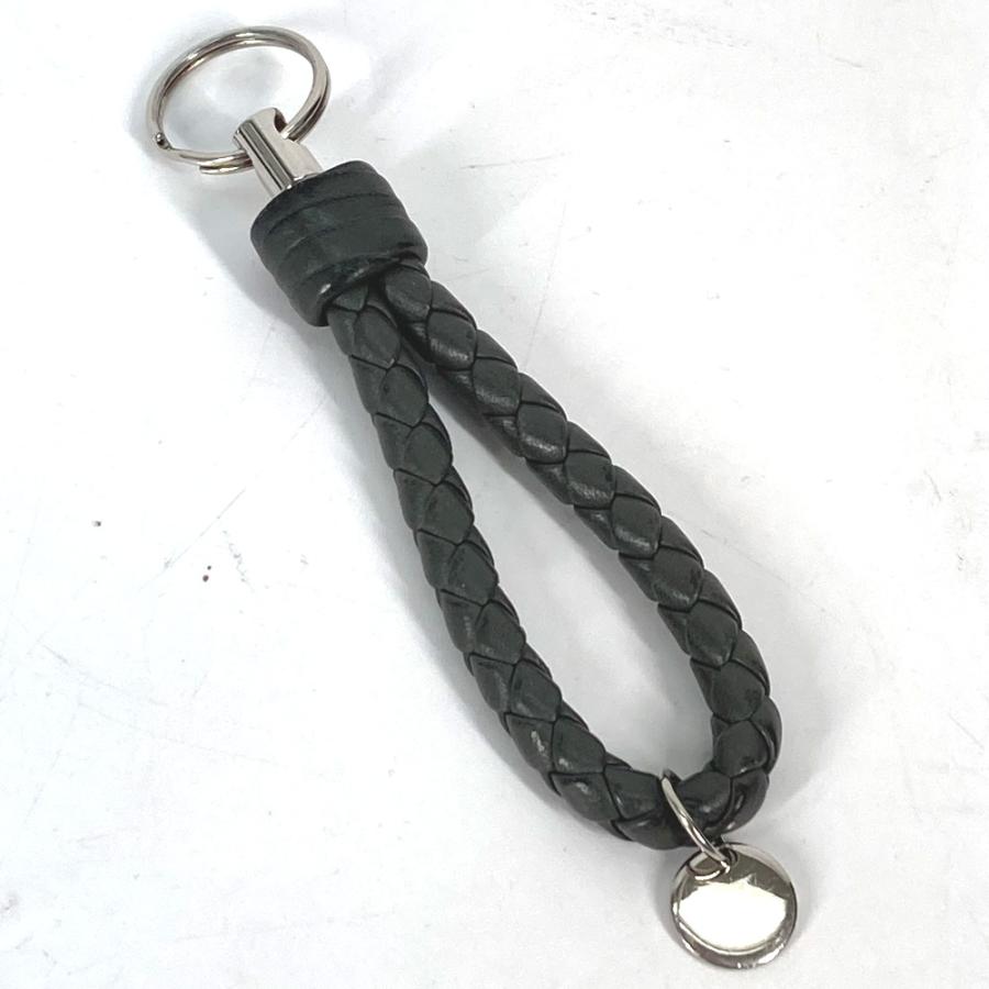BOTTEGA VENETA ボッテガヴェネタ イントレチャート バッグチャーム キーリング キーホルダー グレー ユニセックス【中古】 |  | 04
