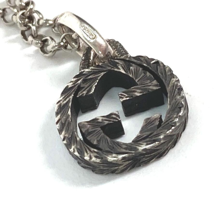 GUCCI グッチ 不明 インターロッキングG アクセサリー ペンダント チェーン アラベスク ネックレス シルバー ユニセックス.【中古】 | GUCCI | 04