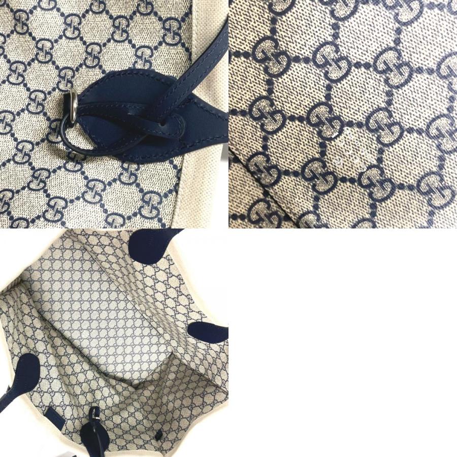 新品同様 GUCCI グッチ 772176 ロゴ プリント ショルダーバッグ 肩掛け 日本限定 JAPAN トートバッグ ベージュ系×ブラック 【中古】 | GUCCI | 09