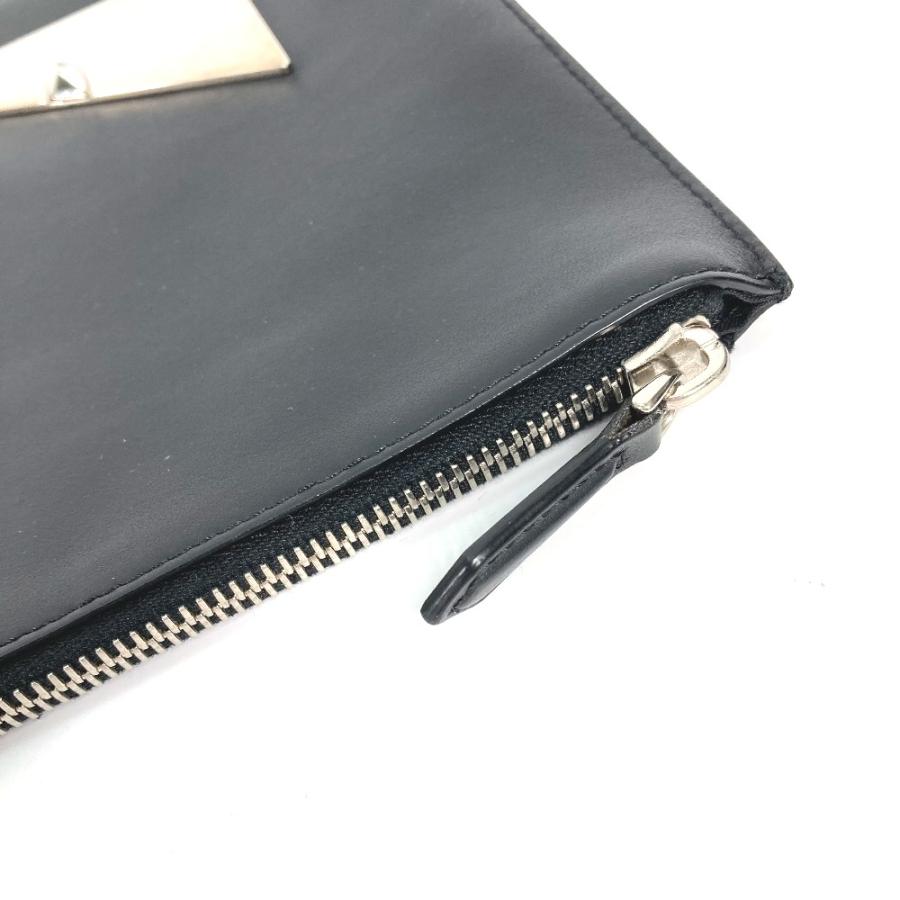 FENDI フェンディ 7N0078 モンスター バグス ポーチ カバン クラッチバッグ ブラック メンズ【中古】 | FENDI | 05