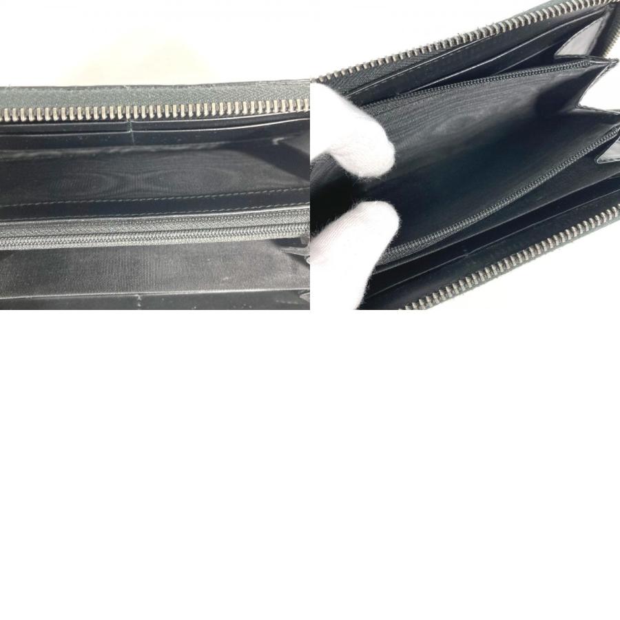 GUCCI グッチ 307987 ロングウォレット ラウンドファスナー グッチシマ GG 長財布 ブラック レディース【中古】 | GUCCI | 09