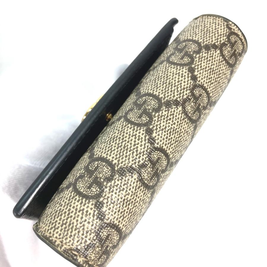 GUCCI グッチ 598587 GGマーモント コンパクトウォレット GGスプリーム 2つ折り財布 ベージュ レディース【中古】 | GUCCI | 03