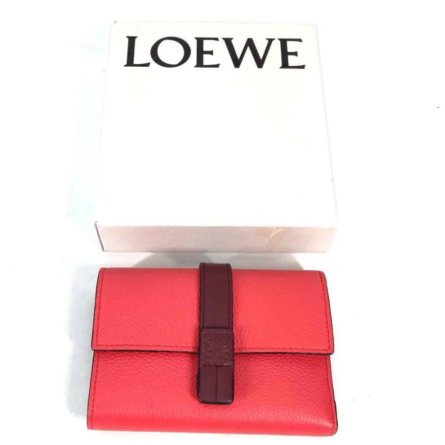 美品　LOEWE　ロエベ　アナグラム　バーティカル　コンパクトウォレット LOEWE （新品・未使用品）ロエベ アナグラム バーティカル