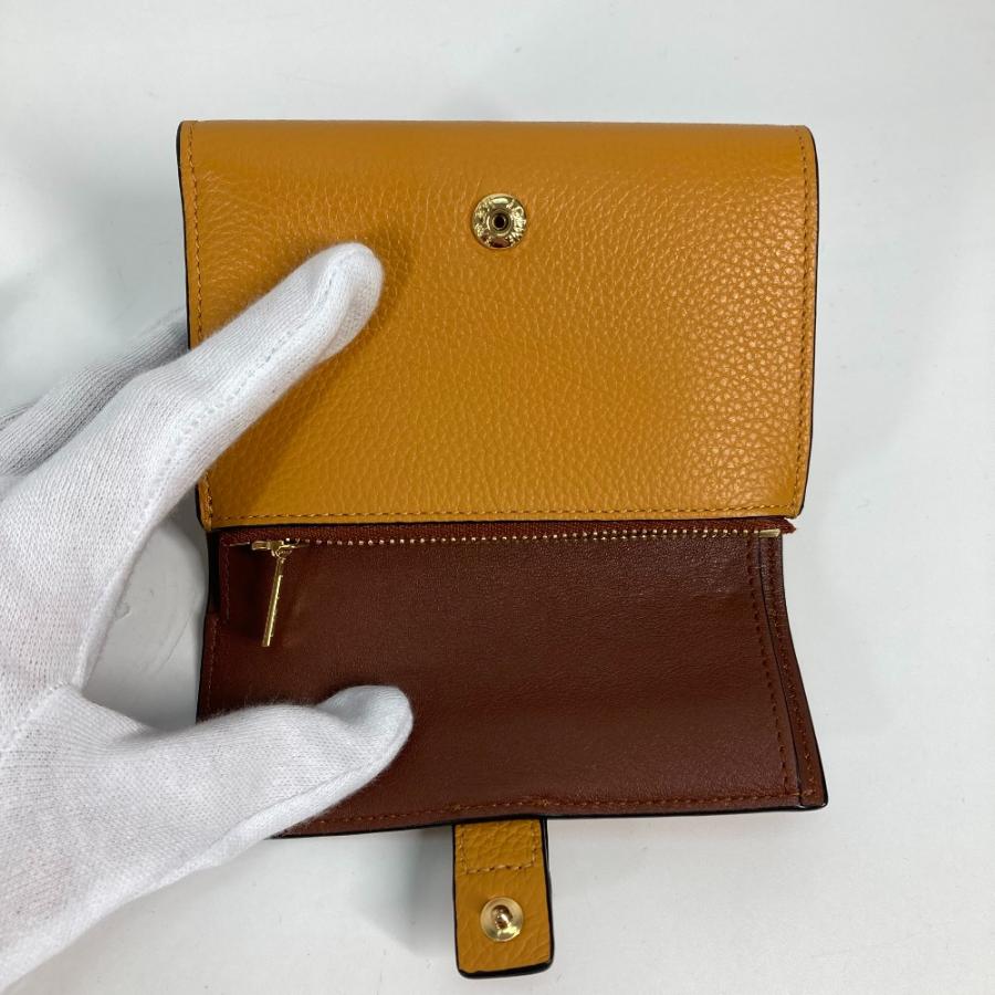 LOEWE ロエベ C660Z41X01 コンパクト ジップウォレット コンパクトウォレット 2つ折り財布 トフィー/タン ブラウン レディース【中古】 | LOEWE | 08