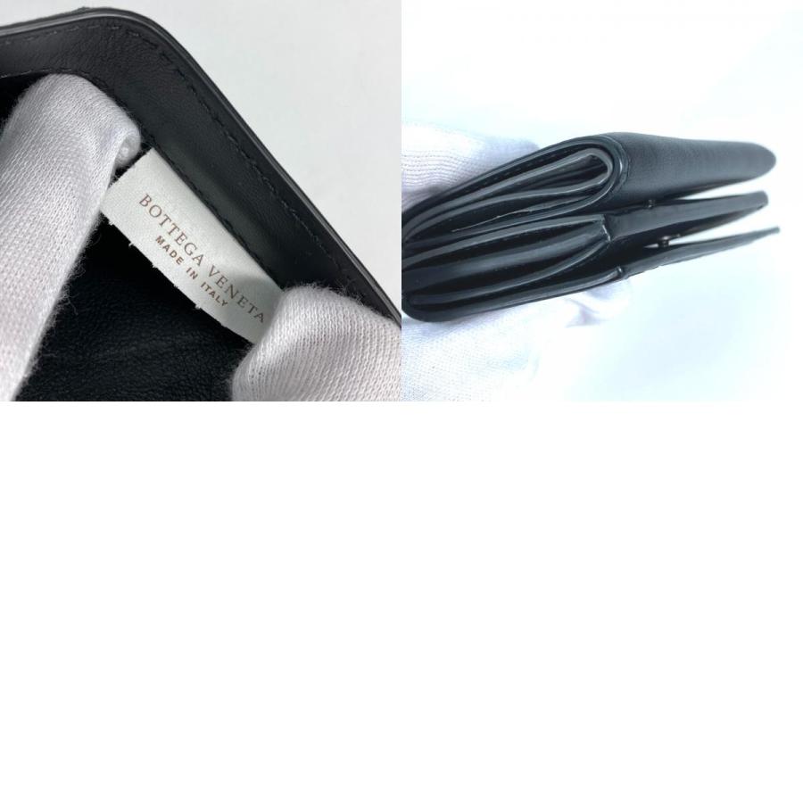 美品 BOTTEGA VENETA ボッテガヴェネタ 515385 イントレチャート コンパクトウォレット 3つ折り財布 ブラック メンズ【中古】 |  | 09
