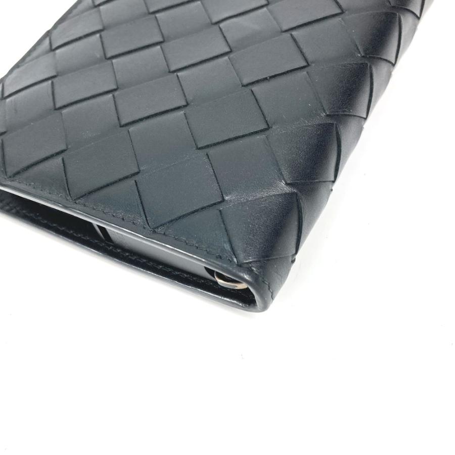 BOTTEGA VENETA ボッテガヴェネタ 608556 イントレチャート ラウンドファスナー ロングウォレット 長財布 ブラック メンズ【中古】 |  | 03