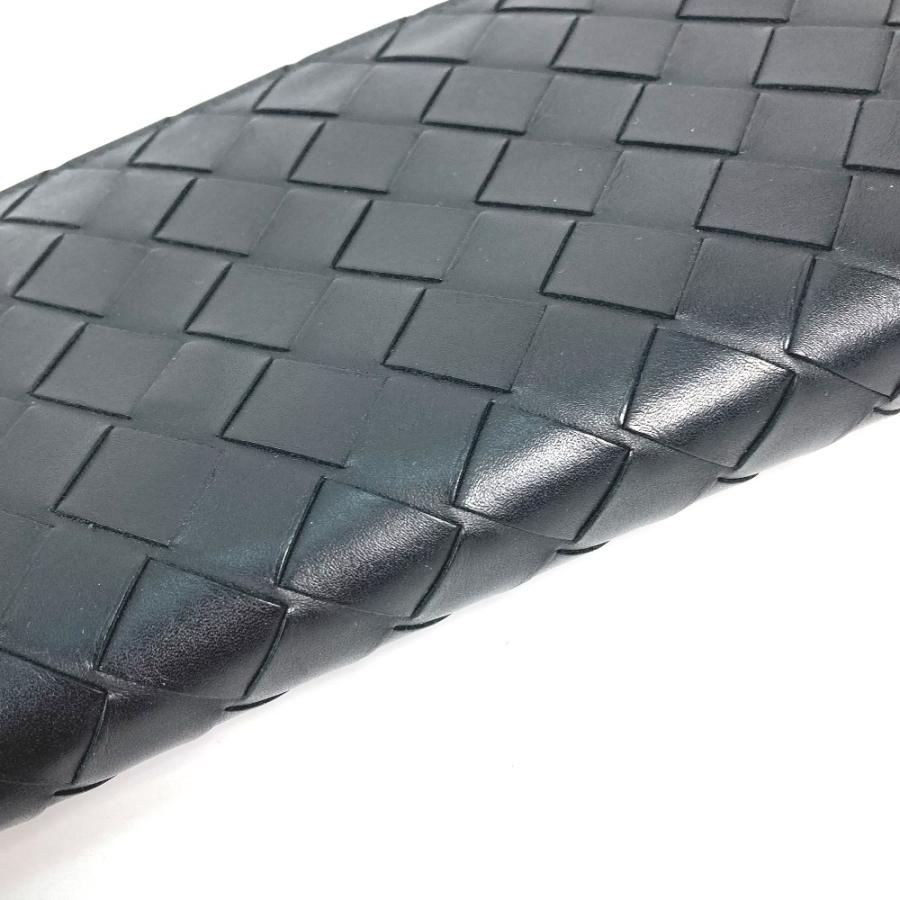 BOTTEGA VENETA ボッテガヴェネタ 608556 イントレチャート ラウンドファスナー ロングウォレット 長財布 ブラック メンズ【中古】 |  | 04