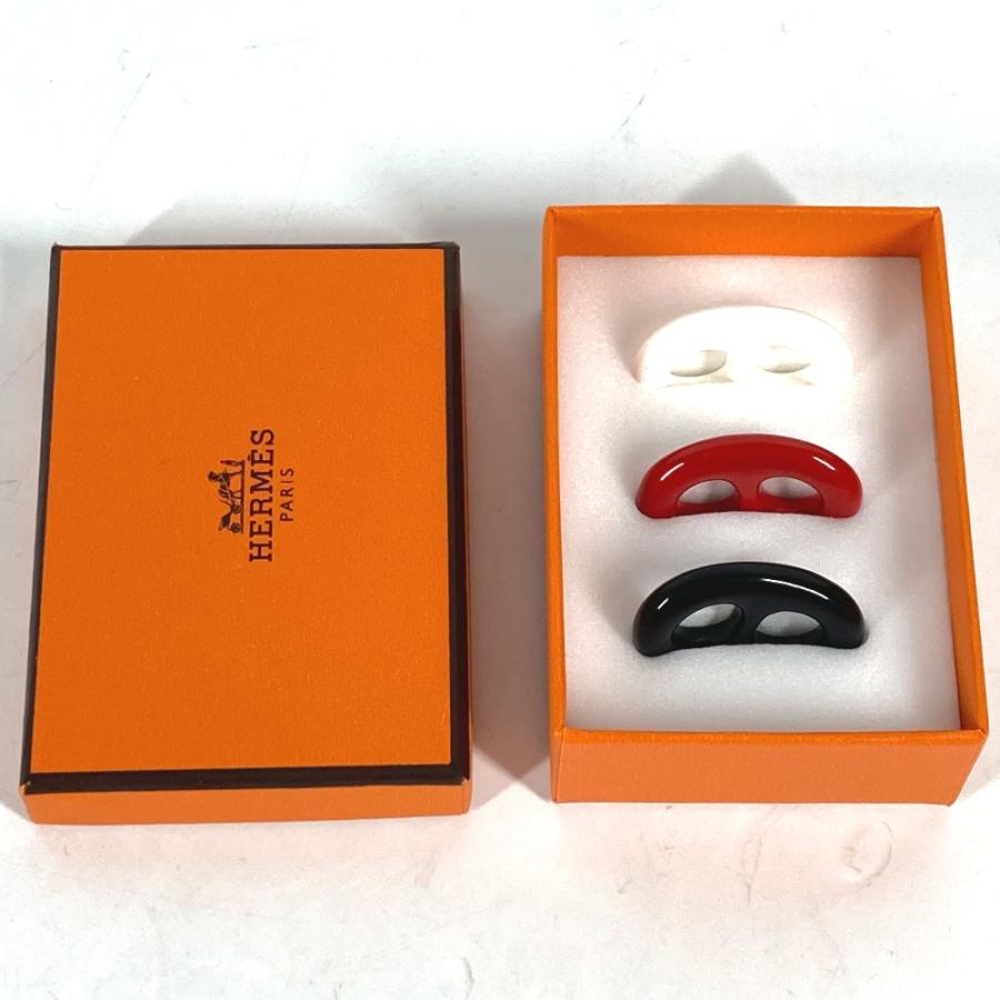 美品 HERMES エルメス トリボー 3点セット アクセサリー シェーヌダンクル スカーフリング レッド レディース【中古】 | HERMES | 01