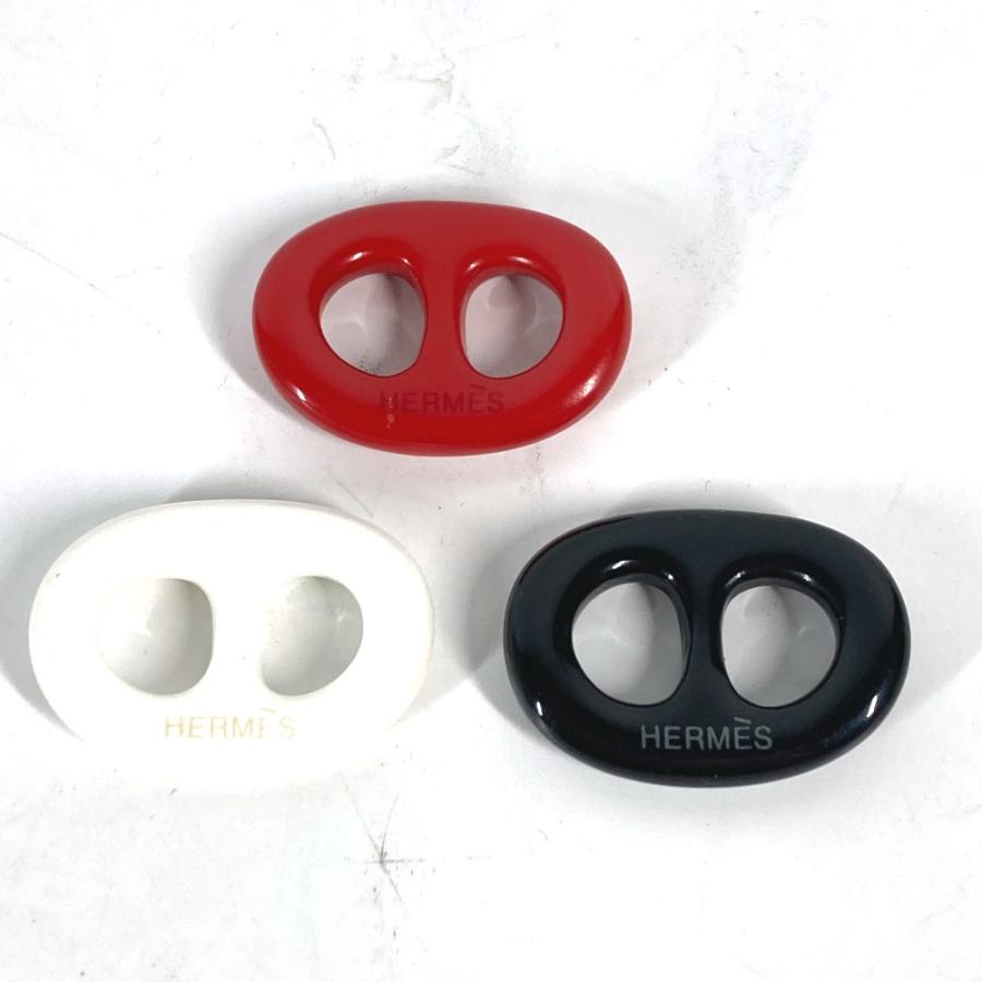 美品 HERMES エルメス トリボー 3点セット アクセサリー シェーヌダンクル スカーフリング レッド レディース【中古】 | HERMES | 03