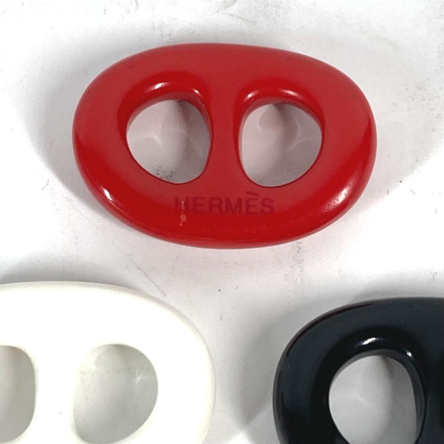 美品 HERMES エルメス トリボー 3点セット アクセサリー シェーヌダンクル スカーフリング レッド レディース【中古】 | HERMES | 04