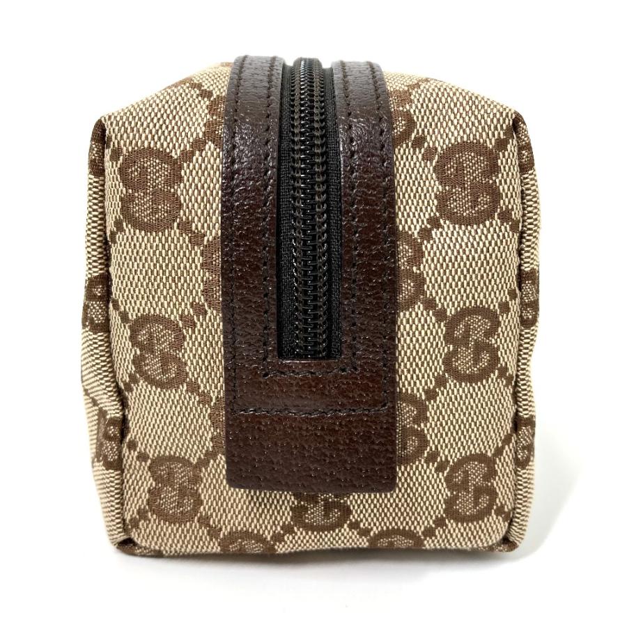 新品同様 GUCCI グッチ 29595 GG メイクポーチ 化粧ポーチ 小物入れ ポーチ ベージュ×ダークブラウン レディース【中古】｜reference｜04