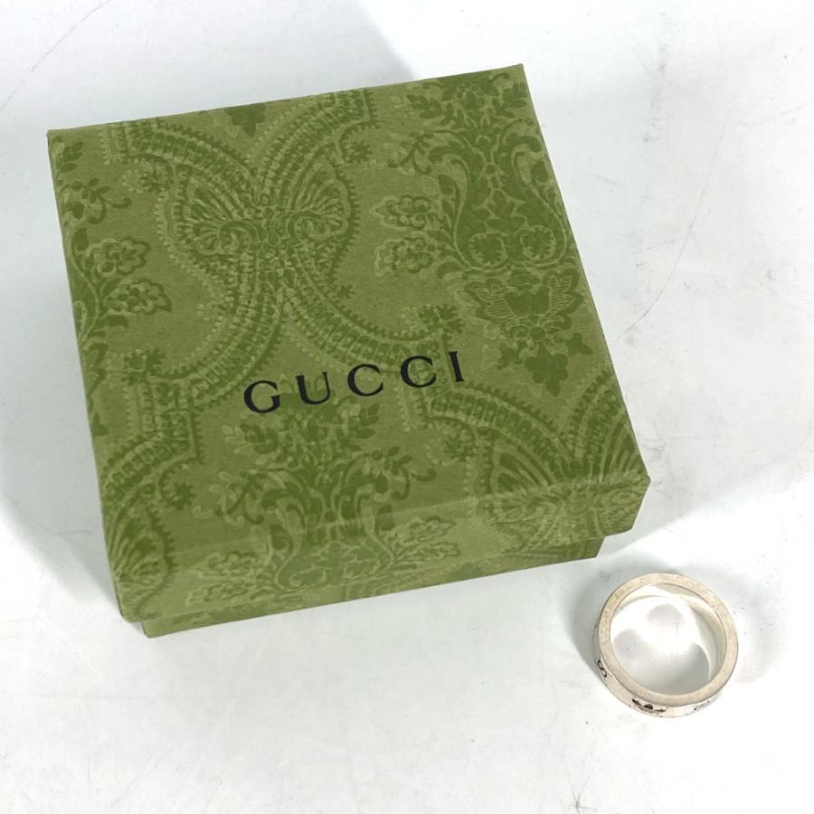 GUCCI グッチ 702766 エングレービング ワイド リング  アクセサリー アディダス adidas コラボ リング・指輪 シルバー メンズ【中古】 | GUCCI | 03