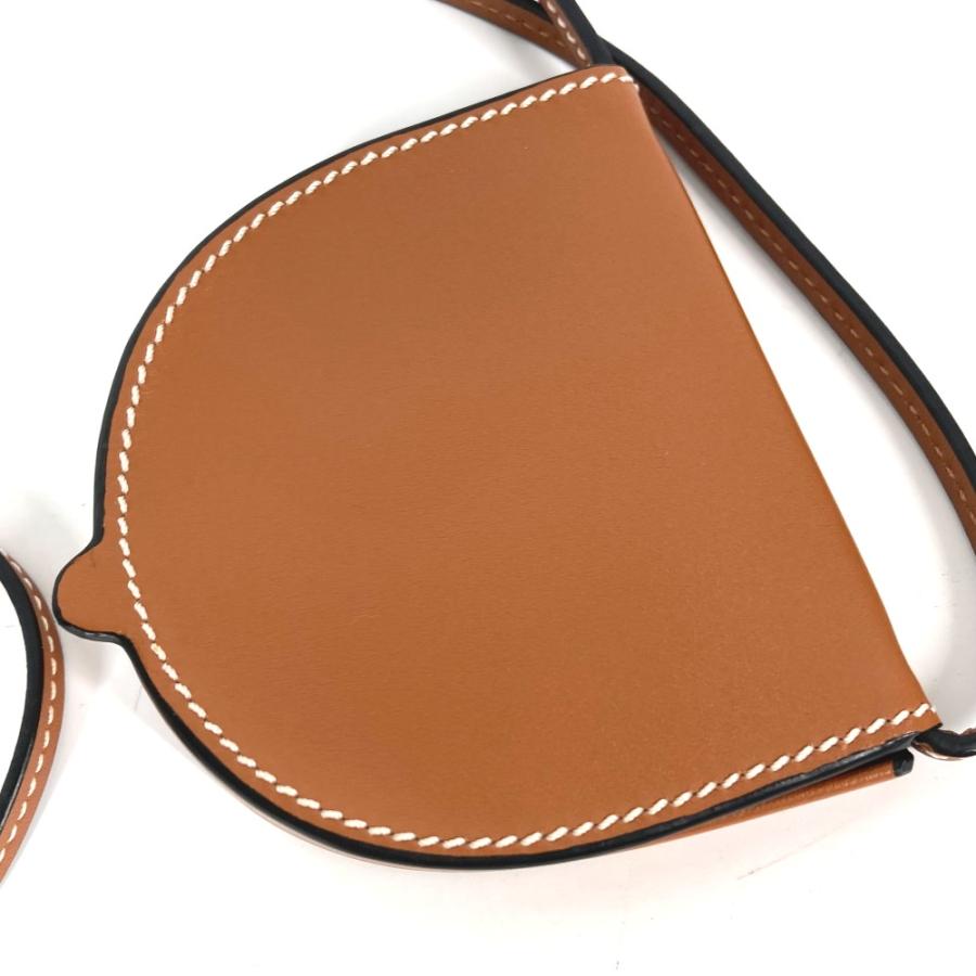 新品同様 LOEWE ロエベ アナグラム ロゴ ストラップ付 斜め掛け 財布 小銭入れ コインケース ブラウン レディース【中古】 | LOEWE | 08