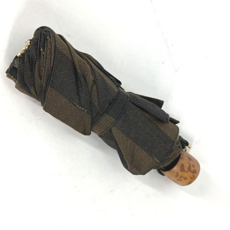 美品 FENDI フェンディ 折り畳み傘 袋付き ペカン 傘 ブラウン レディース【中古】 | FENDI | 02