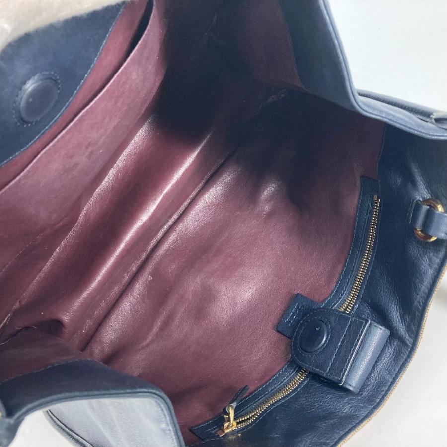 GUCCI グッチ 623694 1955 ホースビット ショルダーバッグ カバン 肩掛け 日本限定 トートバッグ ベージュ×ネイビー レディース【中古】 | GUCCI | 08