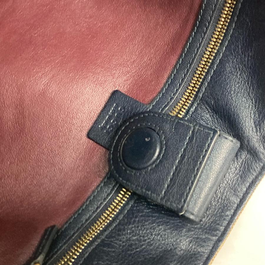 GUCCI グッチ 623694 1955 ホースビット ショルダーバッグ カバン 肩掛け 日本限定 トートバッグ ベージュ×ネイビー レディース【中古】 | GUCCI | 09