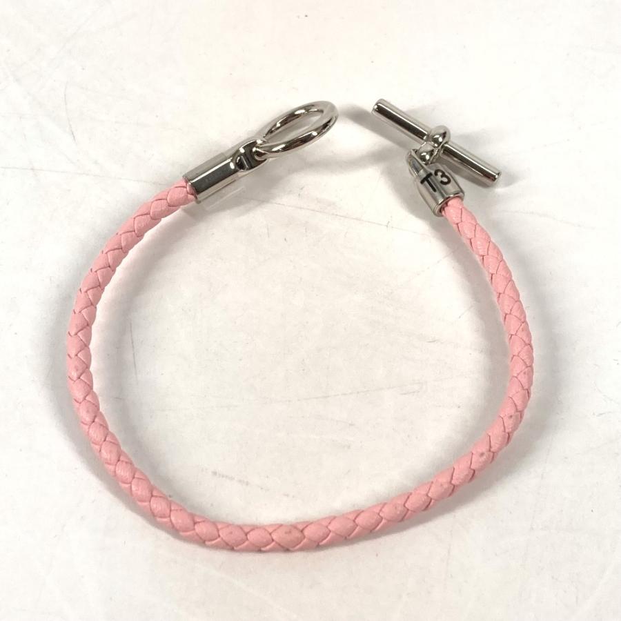 HERMES エルメス グレナン バングル アクセサリー 編み込み ブレスレット ピンク レディース【中古】 | HERMES | 04
