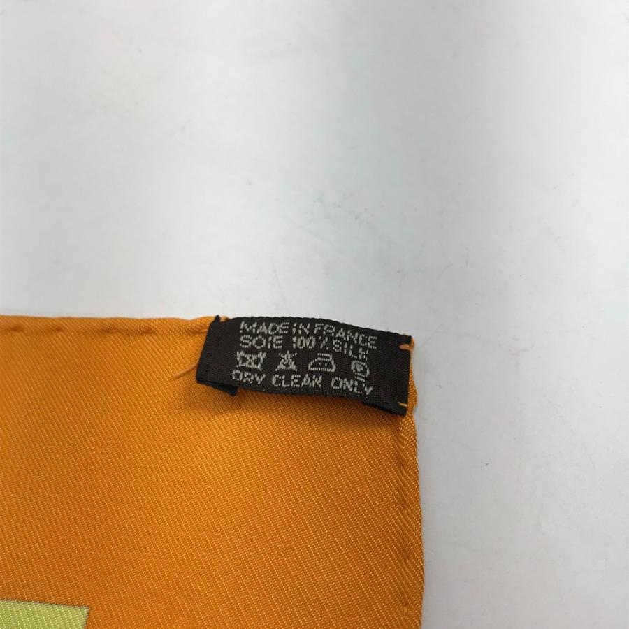 HERMES エルメス BOUQUETS SELLIER 鞍職人の花束 カレ90 スカーフ オレンジ レディース【中古】 | HERMES | 08