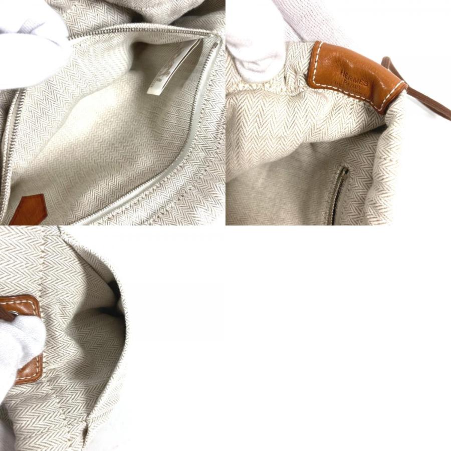 HERMES エルメス フールビ 25 バッグインバッグ ポーチ ベージュ レディース【中古】 | HERMES | 09