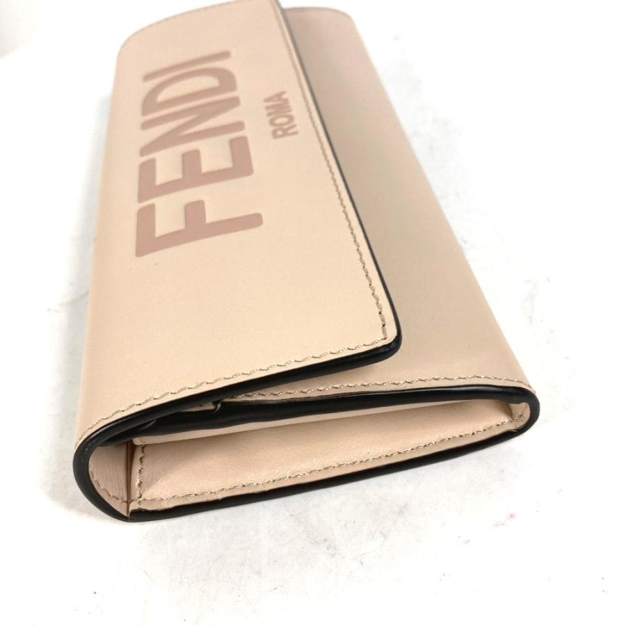 フェンディ FENDI ロゴ 8M0251 ロングウォレット フラップ 長財布  