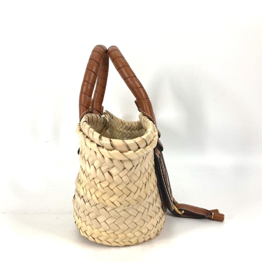 美品 Chloe クロエ マーシー MARCIE カゴバッグ ハンドバッグ カバン トートバッグ ベージュ レディース【中古】 | Chloe | 02