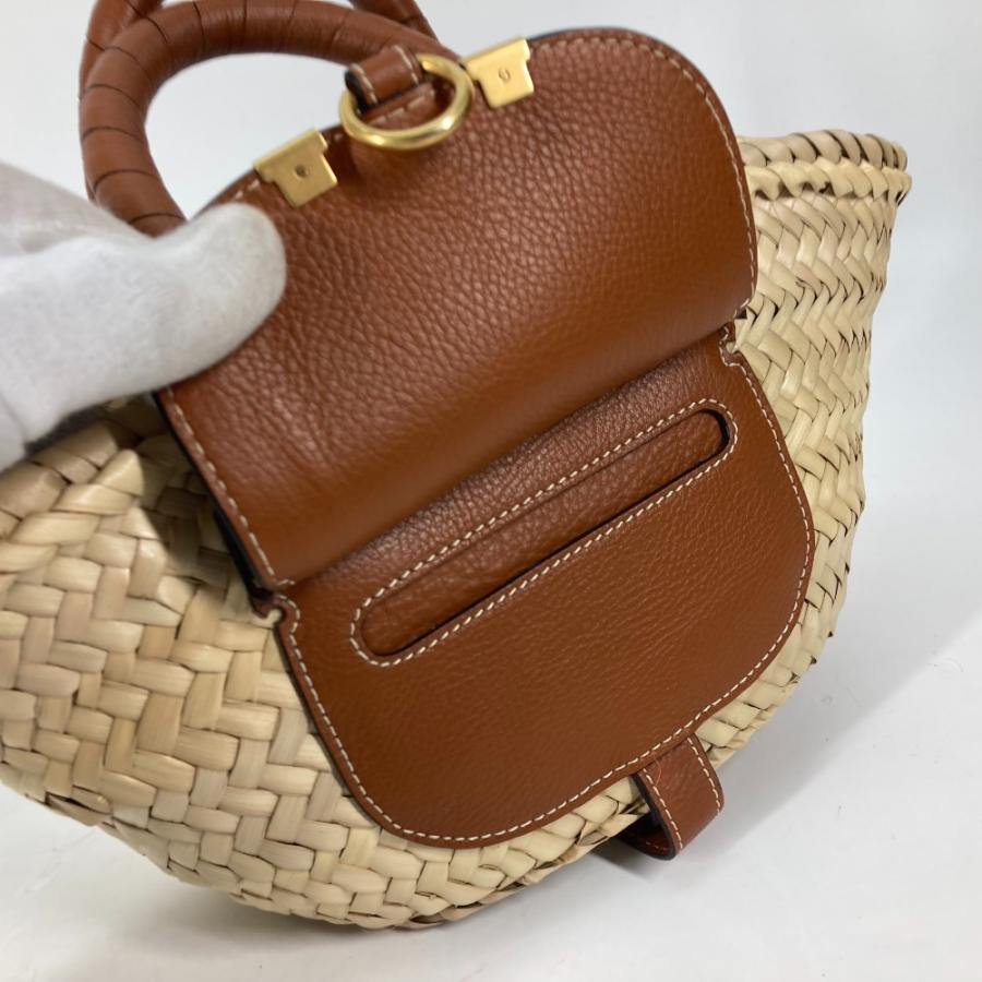 美品 Chloe クロエ マーシー MARCIE カゴバッグ ハンドバッグ カバン トートバッグ ベージュ レディース【中古】 | Chloe | 07