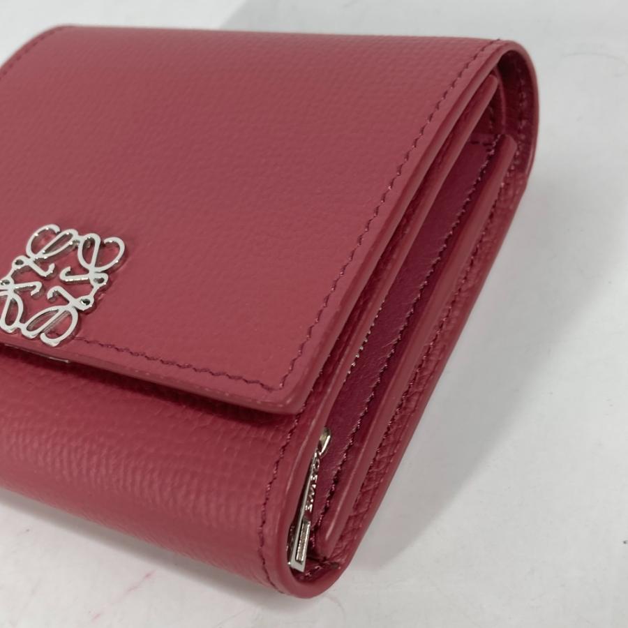 未使用 LOEWE ロエベ ロゴ アナグラム コンパクトウォレット 2つ折り財布 ピンク系 レディース【中古】 | LOEWE | 04