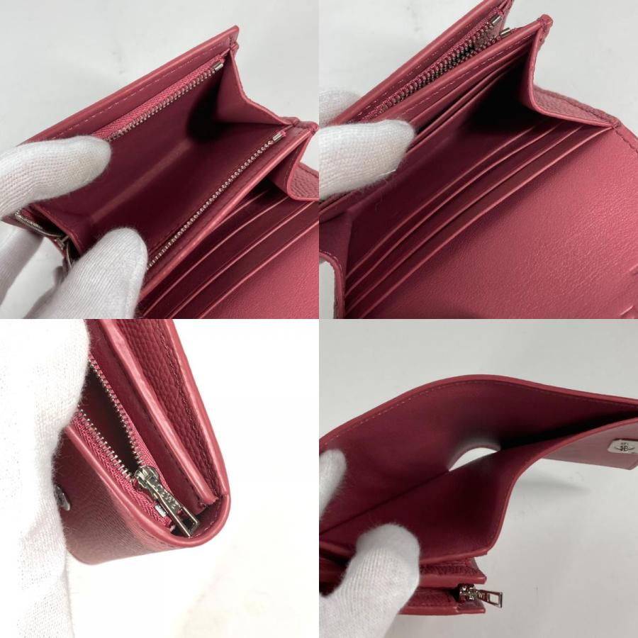 未使用 LOEWE ロエベ ロゴ アナグラム コンパクトウォレット 2つ折り財布 ピンク系 レディース【中古】 | LOEWE | 09