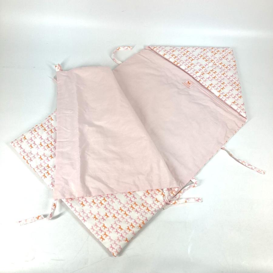 未使用 HERMES エルメス ベビーシュラフ 布団 おくるみ スリーピングバッグ アダダ 馬 ベビー BABY 赤ちゃん 雑貨 ピンク キッズ【中古】 | HERMES | 03
