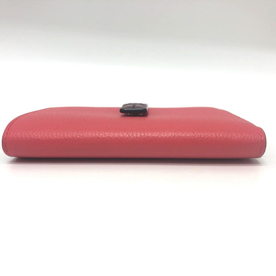 LOEWE ロエベ ミディアム バーティカル ウォレット アナグラム ロゴ 財布 2つ折り財布 ピンク系 レディース【中古】 | LOEWE | 03