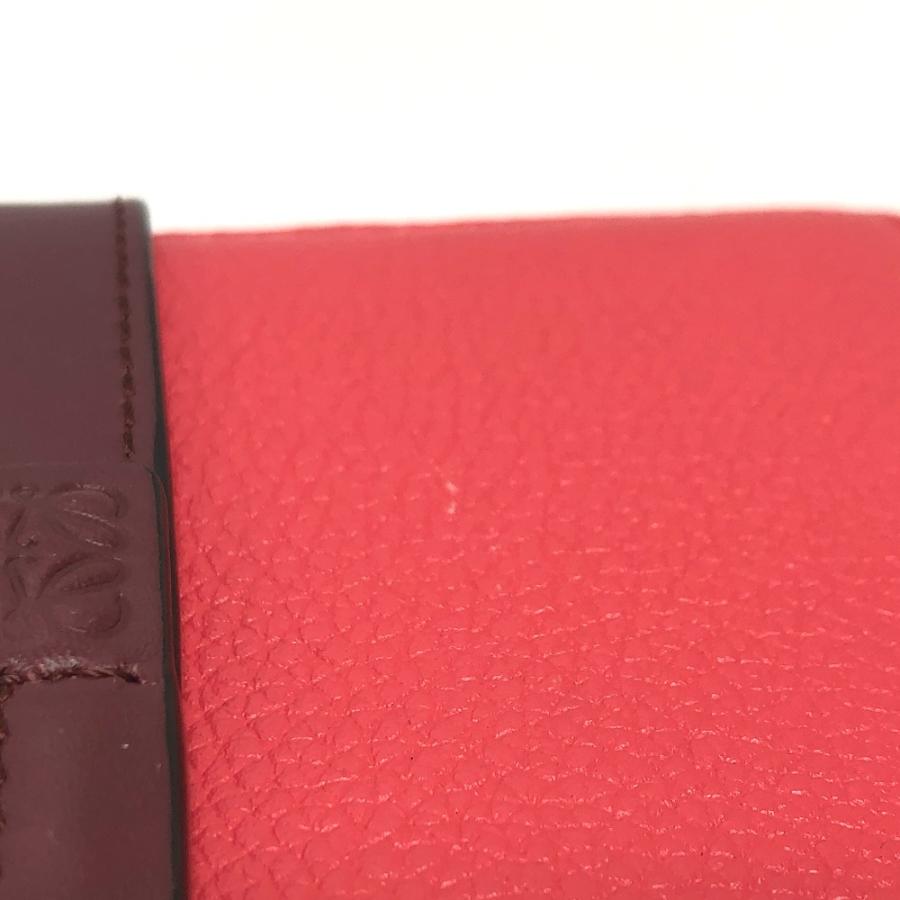 LOEWE ロエベ ミディアム バーティカル ウォレット アナグラム ロゴ 財布 2つ折り財布 ピンク系 レディース【中古】 | LOEWE | 04