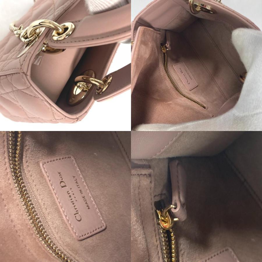 新品同様Dior ディオール Lady Dior バッグ ミニ カナージュ チェーン